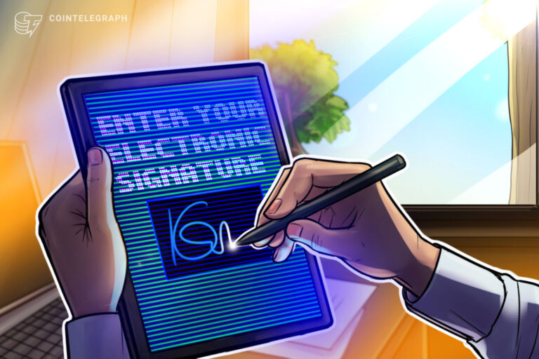 New bill would legally recognize digital signatures on a blockchain